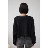 ステッチデザインケーブルニット | AZUL BY MOUSSY | 詳細画像26 