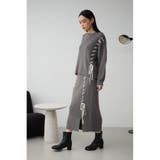 ステッチデザインリブスカート | AZUL BY MOUSSY | 詳細画像26 
