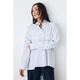 柄WHT5 | レギュラーカラーオーバーシルエットシャツ | AZUL BY MOUSSY
