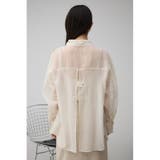 バックスリットシアーオーバーシャツ | AZUL BY MOUSSY | 詳細画像6