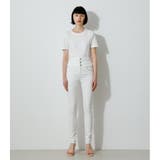 HI-WAIST BUTTON DENIM SKINNY2 | AZUL BY MOUSSY | 詳細画像1