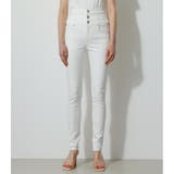 HI-WAIST BUTTON DENIM SKINNY2 | AZUL BY MOUSSY | 詳細画像4