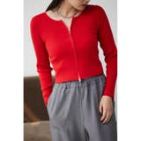 RED | Wジップロングスリーブプルオーバー | AZUL BY MOUSSY