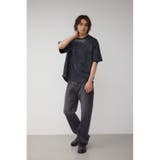 ムラ柄ロゴプリントTシャツ | AZUL BY MOUSSY | 詳細画像4 