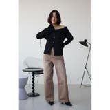 ギャザーオフショルダーニットトップス | AZUL BY MOUSSY | 詳細画像15 