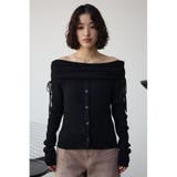 ギャザーオフショルダーニットトップス | AZUL BY MOUSSY | 詳細画像16 