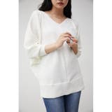 IVOY3 | BIAS RIB LOOSE KNIT TOPS | AZUL BY MOUSSY