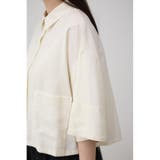 ワイドスリーブ五分袖ツイルシャツ | AZUL BY MOUSSY | 詳細画像8 