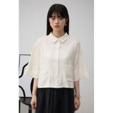 ワイドスリーブ五分袖ツイルシャツ | AZUL BY MOUSSY | 詳細画像4 