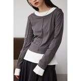 C.GRY | フェイクレイヤードカットロンT | AZUL BY MOUSSY