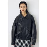 フェイクレザー/スエード2WAYファー付ブルゾン | AZUL BY MOUSSY | 詳細画像16