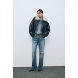 フェイクレザー/スエード2WAYファー付ブルゾン | AZUL BY MOUSSY | 詳細画像3