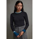 グリッターリブ長袖ニットトップス | AZUL BY MOUSSY | 詳細画像2