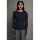グリッターリブ長袖ニットトップス | AZUL BY MOUSSY | 詳細画像5