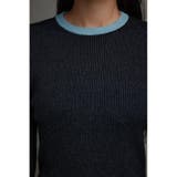グリッターリブ長袖ニットトップス | AZUL BY MOUSSY | 詳細画像8