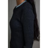 グリッターリブ長袖ニットトップス | AZUL BY MOUSSY | 詳細画像9
