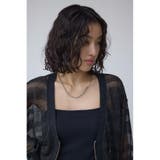 シアージップアップカーディガン | AZUL BY MOUSSY | 詳細画像10