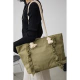 L/KHA1 | サイドフリンジキャンバストートバッグ | AZUL BY MOUSSY