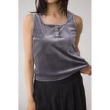 GRY | ベロアタンクトップ | AZUL BY MOUSSY