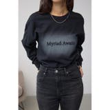 BLK | グラデーションロゴルーズロングTシャツ | AZUL BY MOUSSY