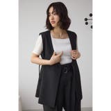 イージーケアリネンライクジレ | AZUL BY MOUSSY | 詳細画像3 