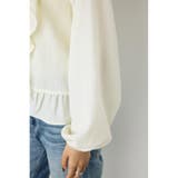 フロントホックラッフルブラウス | AZUL BY MOUSSY | 詳細画像10 