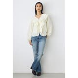 フロントホックラッフルブラウス | AZUL BY MOUSSY | 詳細画像7 