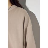 ピグメント起毛裏毛クルーネックトップス | AZUL BY MOUSSY | 詳細画像25 