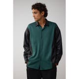 フェイクレザースウィッチングシャツ | AZUL BY MOUSSY | 詳細画像14 