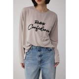 L/GRY1 | シシュウロゴロングスリーブTシャツ | AZUL BY MOUSSY