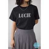 BLK | C/T冷感レースロゴTシャツ | AZUL BY MOUSSY
