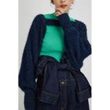 NVY | ショートボレロレイヤードセットニット | AZUL BY MOUSSY