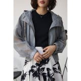 L/GRY1 | シアーフーディーブルゾン | AZUL BY MOUSSY