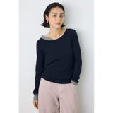 BLK | バイカラー長袖トップス | AZUL BY MOUSSY