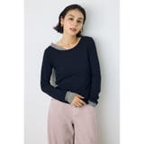 バイカラー長袖トップス | AZUL BY MOUSSY | 詳細画像9