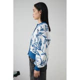 2WAY線花柄ジャガードカーディガン | AZUL BY MOUSSY | 詳細画像31