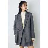 柄GRY5 | 素材アソートテーラードジャケット | AZUL BY MOUSSY