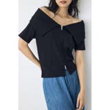 ダブルジップオフショルトップス | AZUL BY MOUSSY | 詳細画像11 