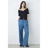 ダブルジップオフショルトップス | AZUL BY MOUSSY | 詳細画像14 