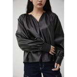 BLK | GATHER DESIGN FAUX LEATHER BL | AZUL BY MOUSSY