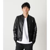 ECO LEATHER MA-1 | AZUL BY MOUSSY | 詳細画像1 