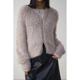 柄GREIGE5 | Wジップシャギーニットカーディガン | AZUL BY MOUSSY