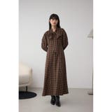 チェックボウタイワンピース | AZUL BY MOUSSY | 詳細画像16