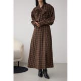 柄BRN5 | チェックボウタイワンピース | AZUL BY MOUSSY