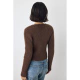 ダブルジップシャギーニットカーディガン | AZUL BY MOUSSY | 詳細画像24