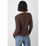 ダブルジップシャギーニットカーディガン | AZUL BY MOUSSY | 詳細画像16