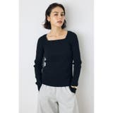 スクエアネックリブニット | AZUL BY MOUSSY | 詳細画像12