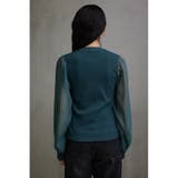 袖シアー袖リブトップス | AZUL BY MOUSSY | 詳細画像27 