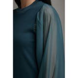 袖シアー袖リブトップス | AZUL BY MOUSSY | 詳細画像29 