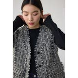 ツイードフリンジベスト | AZUL BY MOUSSY | 詳細画像1 